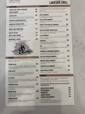 Menu photo 3 Jimmys Lakeside Grill Windsor, CA
