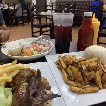 Aji Verde - Pollo (1/4 or 1/2) and Lomo Combinado - Peruvian Near Me - Paramount, California