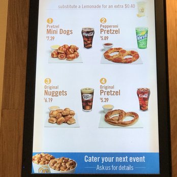 Auntie Anne's - a menu for pretzel bundles - Pretzels Near Me - Arlington, Texas Auntie Anne's - a menu for pretzel bundles - Pretzels Near Me - Arlington, Texas