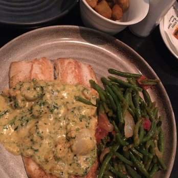 Babin's Seafood House - Rainbow trout, fried okra, and green beans. - Seafood Near Me - Katy, Texas Babin's Seafood House - Rainbow trout, fried okra, and green beans. - Seafood Near Me - Katy, Texas