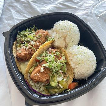 Martiniz Fresko Kitchen - Fried Fish Tacos with Rice - American Near Me - Norco, California