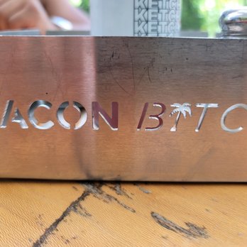 Bacon Bitch - Condiment holder on the table - Sandwiches Near Me - Miami Beach, Florida