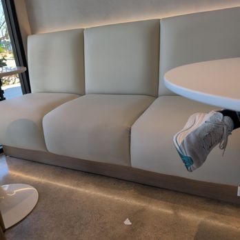TP Tea - Booth seating with an outlet underneath! - Bubble Tea Near Me - Irvine, California