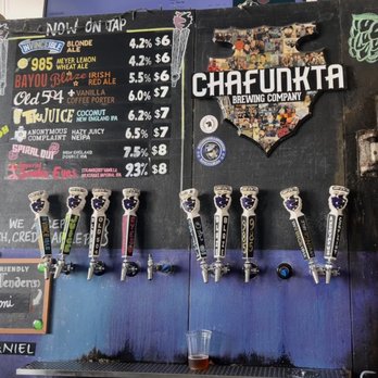 Chafunkta Brewing Company - a selection of beer taps - Breweries Near Me - Mandeville, Louisiana