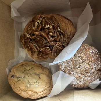 Bakehouse - Choco chip cookie, maple pecan roll, strawberry rhubarb muffin - Bakeries Near Me - Frederick, Maryland Bakehouse - Choco chip cookie, maple pecan roll, strawberry rhubarb muffin - Bakeries Near Me - Frederick, Maryland