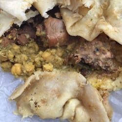 Trini Roti House - A bit messy. But delicious chicken roti $6