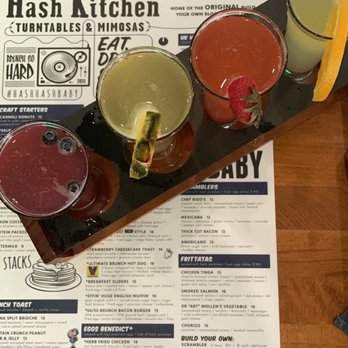 Hash Kitchen - Mimosa flight - Breakfast & Brunch Near Me - Scottsdale, Arizona