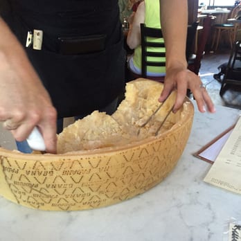 Sorella Caffe - Fresh carved Parmesan from a half wheel - Italian Near Me - Fairfax, California Sorella Caffe - Fresh carved Parmesan from a half wheel - Italian Near Me - Fairfax, California