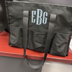 Monogrammed handbag