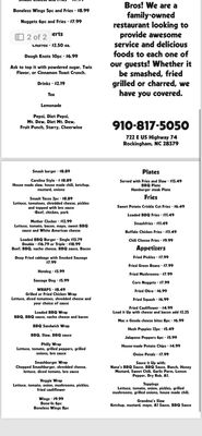 Menu photo 1 Burger Bros restaurant Rockingham, NC