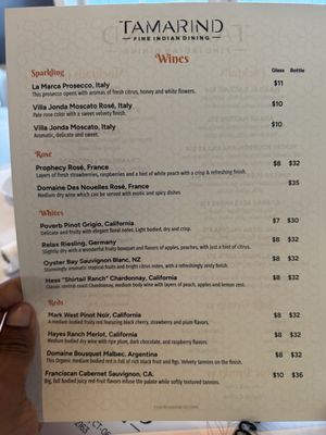 Menu photo 1 Tamarind Newtown, CT