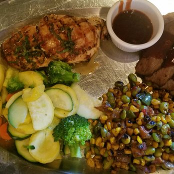 Saddle Ranch - Pick 2. Chicken and Tri Tip. Sides of Veggies and Sweet Corn Succotash. $24.99 - Steakhouses Near Me - Orange, California Saddle Ranch - Pick 2. Chicken and Tri Tip. Sides of Veggies and Sweet Corn Succotash. $24.99 - Steakhouses Near Me - Orange, California