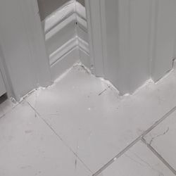 Lennar Tampa Division Office - Dirt stuck into caulk
