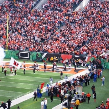 Paycor Stadium - The Jungle gets rockin' as the team comes on the field for a 2005 game. - Stadiums & Arenas Near Me - Cincinnati, Ohio Paycor Stadium - The Jungle gets rockin' as the team comes on the field for a 2005 game. - Stadiums & Arenas Near Me - Cincinnati, Ohio