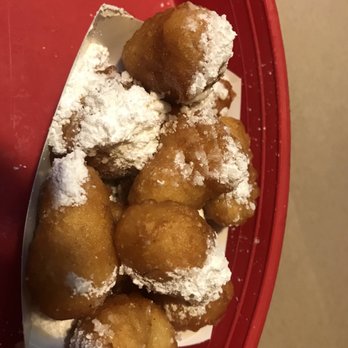 Old Mill Crab House - Hush puppies served with powdered sugar on them. Different but definitely delicious. - Seafood Near Me - Delmar, Delaware Old Mill Crab House - Hush puppies served with powdered sugar on them. Different but definitely delicious. - Seafood Near Me - Delmar, Delaware