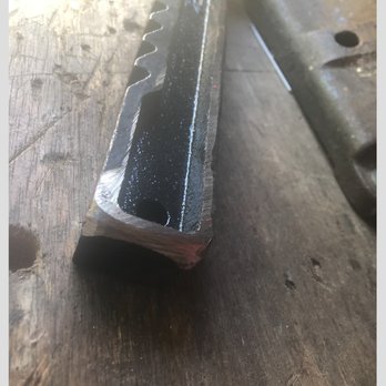 Lowe's Home Improvement - Another view of the amount of grinding it took to reduce the size of the 'tower' to slide through the sleeve in the base. Super low quality - Hardware Stores Near Me - Vallejo, California