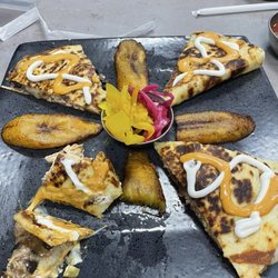 Latin Fusion - Conquistadilla with plantain.