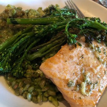 North Italia - Salmon with baby broccoli. - Italian Near Me - Plano, Texas North Italia - Salmon with baby broccoli. - Italian Near Me - Plano, Texas