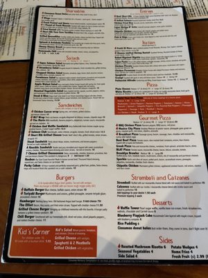 Menu photo 1 Fireside Cafe Liberty Township, OH