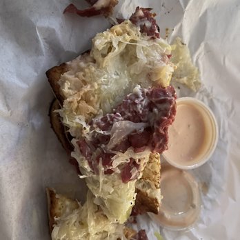 Beach Hut Deli - Half a Reuben with extra sauerkraut - Delis Near Me - San Clemente, California Beach Hut Deli - Half a Reuben with extra sauerkraut - Delis Near Me - San Clemente, California