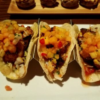 Thunder Bay Restaurant - Blackened Fish Tacos (cod, great flavors, but corn tortilla disintegrates) - American Near Me - Pewaukee, Wisconsin Thunder Bay Restaurant - Blackened Fish Tacos (cod, great flavors, but corn tortilla disintegrates) - American Near Me - Pewaukee, Wisconsin