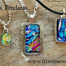 Over the Rainbow Memorials - Handcrafted Jewelry & Urns to Celebrate the Ones We Love Memorial jewelry can incorporate ash, or lock of hair from departed family member,