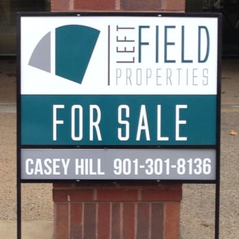 Speedpro Memphis - Metal framed real estate signage for Left Field Properties - Print Media Near Me - Memphis, Tennessee Speedpro Memphis - Metal framed real estate signage for Left Field Properties - Print Media Near Me - Memphis, Tennessee