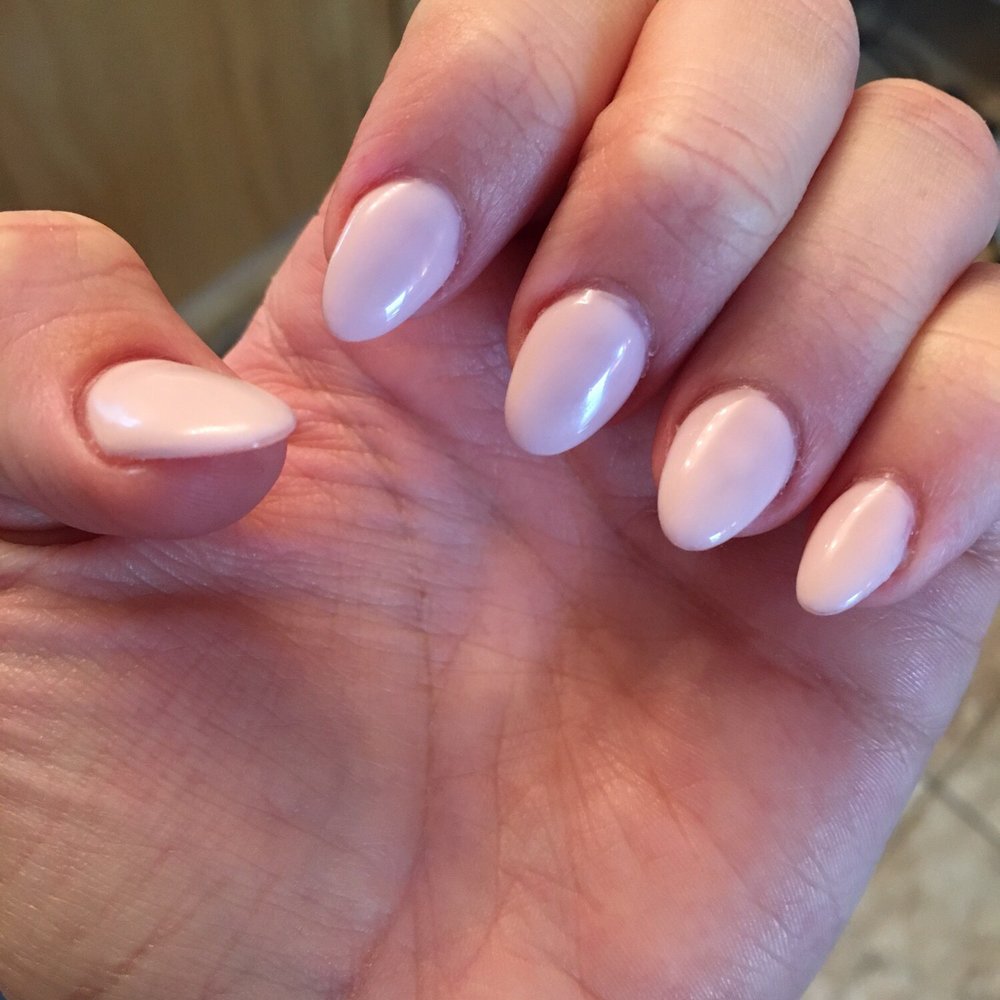 Pure Nails Spa - Perfect almond shape with simple gel polish :) nails by Ryan - Nail Salons Near Me - Wildomar, California