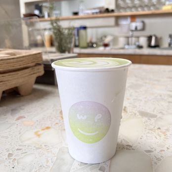 Work in Progress - Matcha latte - Wine Bars Near Me - Costa Mesa, California