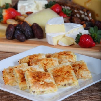 Madame Kubah - Sini Boreg - available in 1/4 sheet trays ready for you to pop in the oven. Traditional 3 cheese variety, plus a whole lot more. - Food Delivery Services Near Me Madame Kubah - Sini Boreg - available in 1/4 sheet trays ready for you to pop in the oven. Traditional 3 cheese variety, plus a whole lot more. - Food Delivery Services Near Me