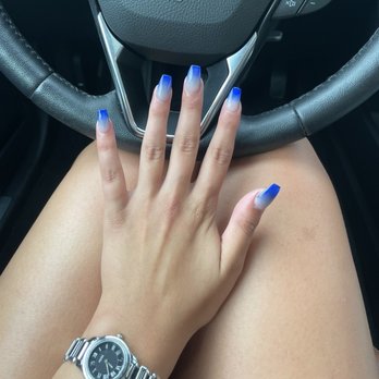 Luxe Nail Spa - Dipped Powder Ombré done by Cece - She was very attentive and did a beautiful job! - Nail Salons Near Me - Pompano Beach, Florida