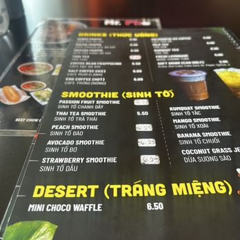Mr. Pho - Drink menu - Vietnamese Near Me - Cypress, Texas