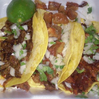 Tony's Tacos - Left to right, asada, tripas and al pastor tacos - Mexican Near Me - Oklahoma City, Oklahoma Tony's Tacos - Left to right, asada, tripas and al pastor tacos - Mexican Near Me - Oklahoma City, Oklahoma