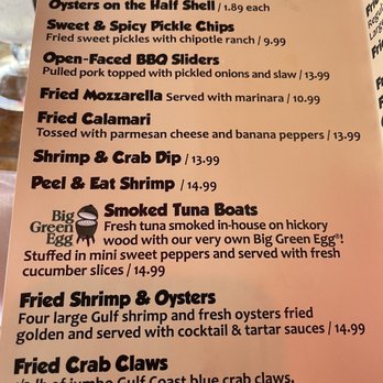 Surf Hut - Menu - Seafood Near Me - Destin, Florida