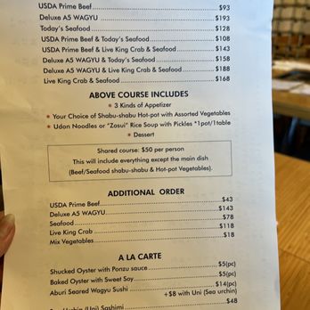 Tensho - Course Menu - Japanese Near Me - Los Angeles, California Tensho - Course Menu - Japanese Near Me - Los Angeles, California