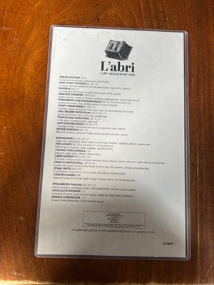 Menu photo 1 L'abri cafe, restaurant et bar Cheticamp, NS