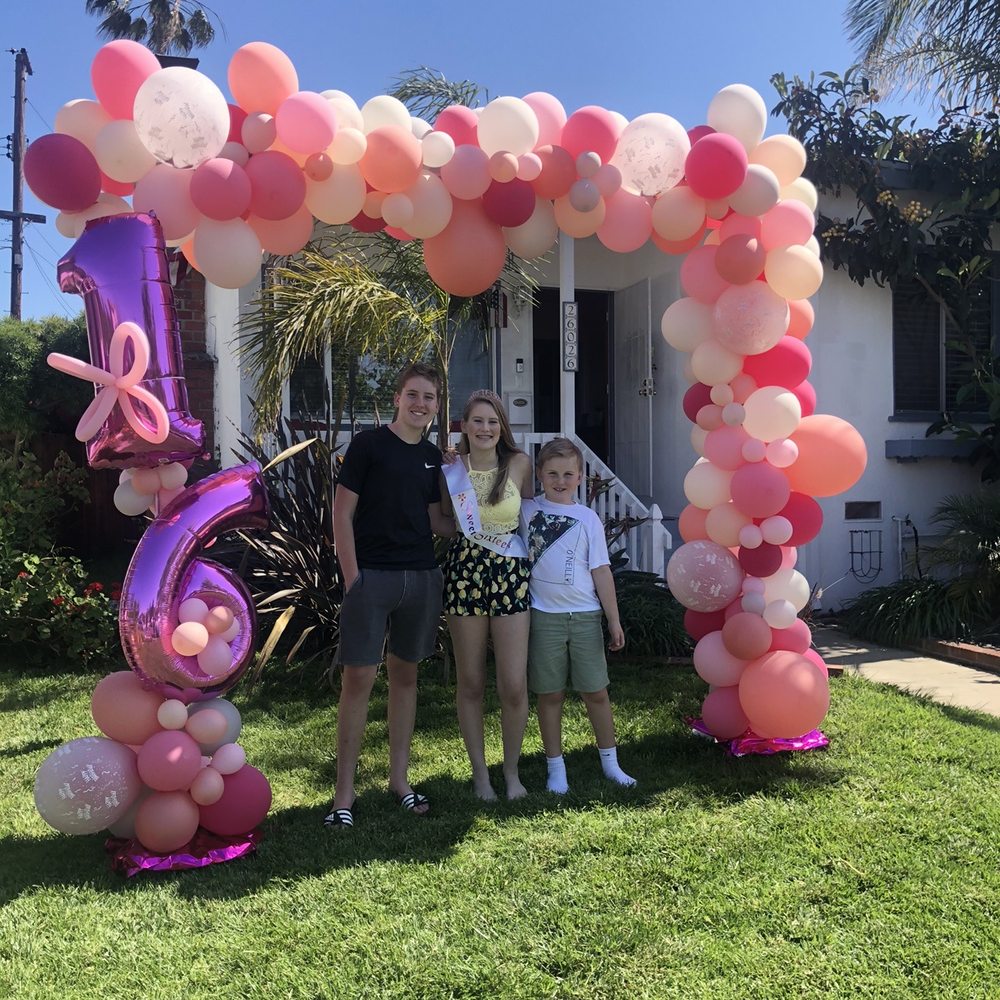 In Awe Event Decor - Ballon arch sweet 16 - Balloon Services Near Me In Awe Event Decor - Ballon arch sweet 16 - Balloon Services Near Me