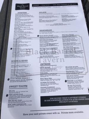 Menu photo 4 Black Barrel Tavern Chicago, IL
