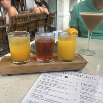 Kitchen Social - Mimosa flight and espresso martini - New American Near Me - Sarasota, Florida Kitchen Social - Mimosa flight and espresso martini - New American Near Me - Sarasota, Florida