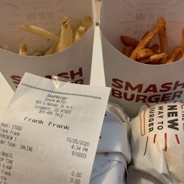 Smash burger scant fries