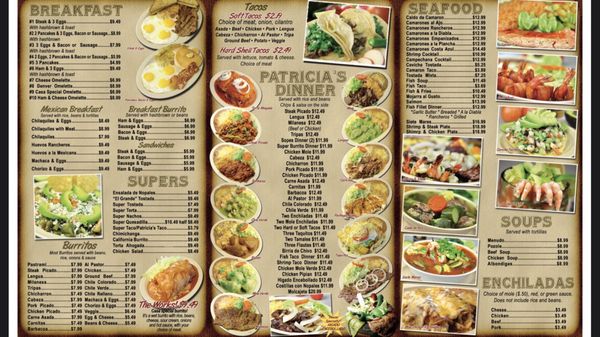 Menu photo 5 Patricia's Restaurant Long Beach, CA Menu photo 5 Patricia's Restaurant Long Beach, CA