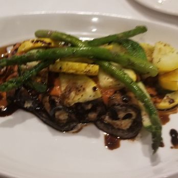 Trattoria Vaccaro - Grilled eggplant tasted fresh off the grill with decadent riccota cheese and fresh vegetables! Oh my, I could have liked the plate - Italian Near Me - Akron, Ohio Trattoria Vaccaro - Grilled eggplant tasted fresh off the grill with decadent riccota cheese and fresh vegetables! Oh my, I could have liked the plate - Italian Near Me - Akron, Ohio