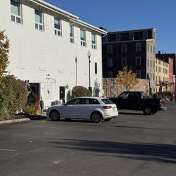 Blue Heron Bakery - Parked in front of the storefront.