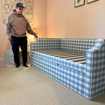 Angela Custom Beds - daybed twin size - Furniture Reupholstery Near Me - Richardson, Texas