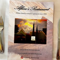 Alfano's Restaurant - Exceptional Menu