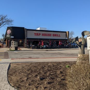 Tap House Grill - Front of store across from the train tracks. - Sports Bars Near Me - Palatine, Illinois
