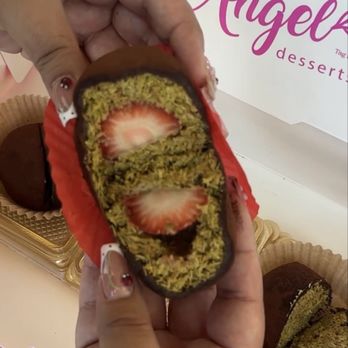 Devil & Angel Desserts - Dubai Strawberry Chewy Cookie - Desserts Near Me - Torrance, California