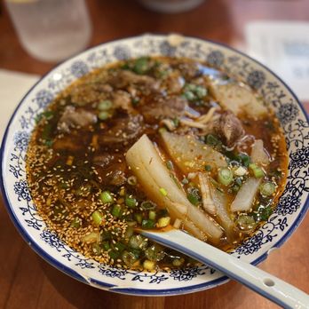 Noodle Dynasty - Beef Brisket Noodle Soup (Spicy) - Chinese Near Me - Berkeley, California Noodle Dynasty - Beef Brisket Noodle Soup (Spicy) - Chinese Near Me - Berkeley, California