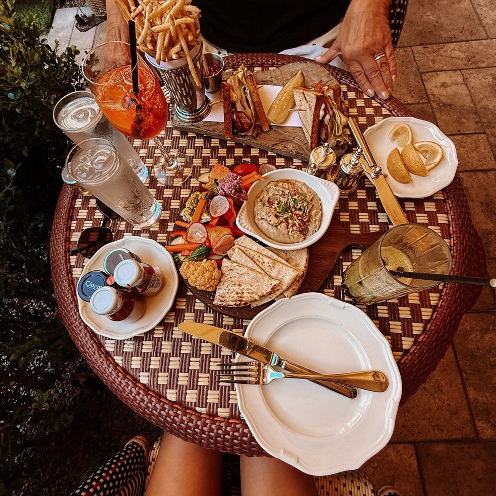 Chateau Marmont - Yum loved my veggies with roasted eggplant dip - Hotels Near Me - West Hollywood, California