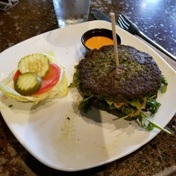 Flip Side - Hudson - Inverted veggie burger. - Burgers Near Me - Hudson, Ohio Flip Side - Hudson - Inverted veggie burger. - Burgers Near Me - Hudson, Ohio